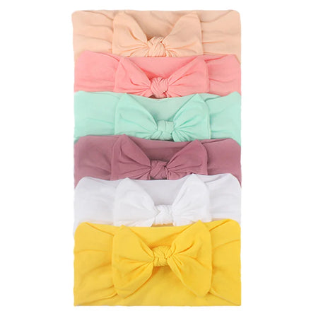 Hair Accessories Baby Gifts 0-2Y Newborn Baby Girls Head Wrap Rabbit Big Bow Toddler Knot Turban Headbands
