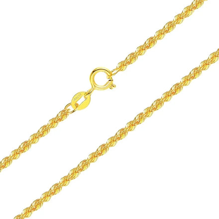 18K Gold Twist Necklace Au750 Gold 18K Gold Clavicle Pendant With Chain