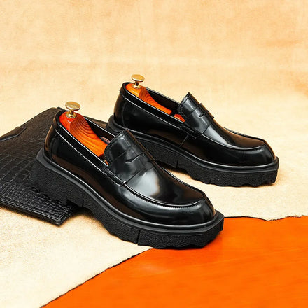 New Design Plus Size Men's Breathable Cow Genuine Leather Oxford Shoes Formal Business Office Career Professional Dress Shoes