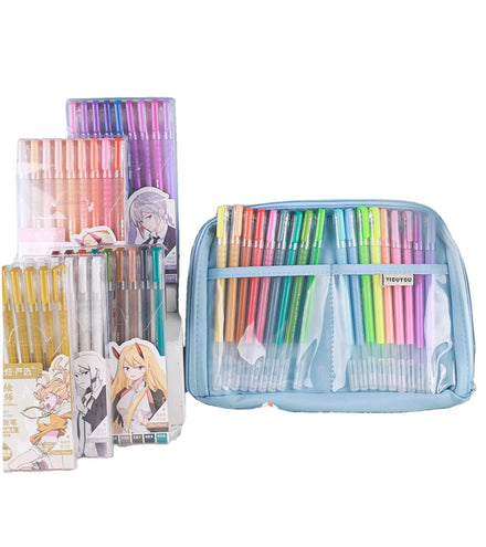 9 Colors Morandi Gel-Ink Pen Plastic Gel Pen Set for DIY Scrapbooking Drawing