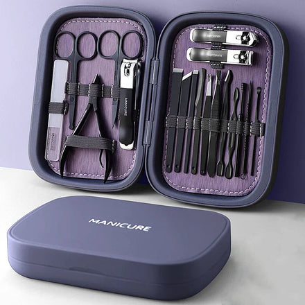 Wedding Gifts for Guests New Professional Nail Care Kit Stainless Steel Nail Clipper Cutter Magnetic Manicure & Pedicure Set