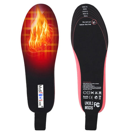 2100mAh Rechargeable Wireless Winter Warmer Heating Foot Pad USB Remote Control Electric Heated Shoe Insole HA00308