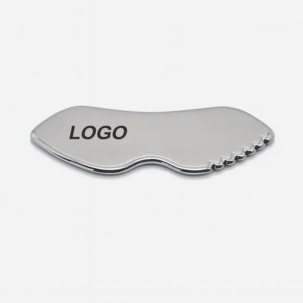 Custom Logo 304 Stainless Steel Guasha Body Massage 10.5*4cm Metal Gua Sha Facial Tool Scraping Massage Tool