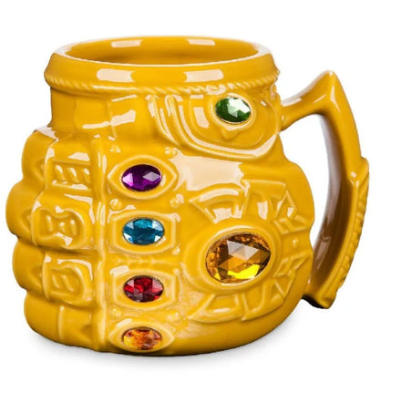Animation 3D Bully Fist Cup Large Capacity Water Cup Cartoon Mug Creative Color Diamond Ceramic Cup