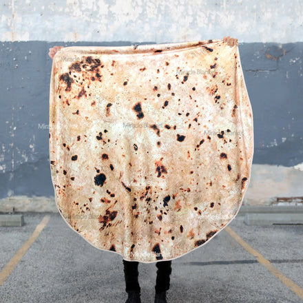 Custom Round Giant Throw Fleece Adult Double Sided Pizza Blankets Wholesale Sofa Bed Towel Flannle Blanket