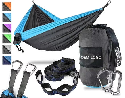 EMYWAY H008 Camping Hammock with Straps-Portable Adult Double Hammock-2 Person Nylon 260x140cm Customized Color