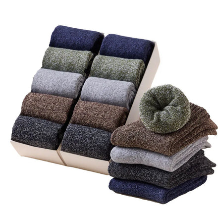 Wholesale Solid Color Crew Soft Comfort Winter Thick Warm Thermal Wool Sock for Men
