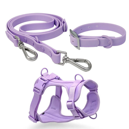 Wholesale Dog Harness Set PVC Waterproof Adjustable Soft Padded Dog Vest Safety Dog Harness