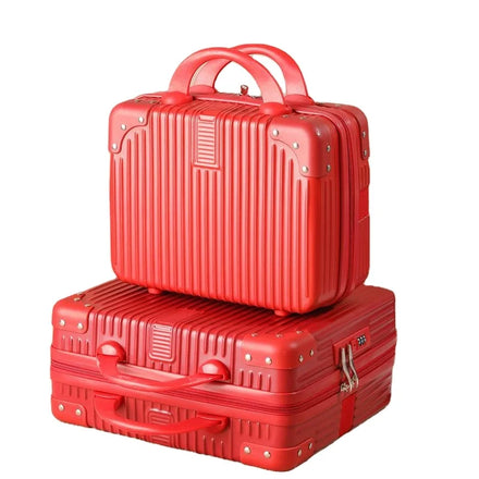High End Plastic Mini Suitcase Packaging Kids Trunk Storage Gift Box 14 16 with Luggage Lock