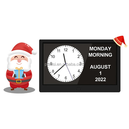 Best Selling 10 10.1 Inch High Quality LCD Digital Calendar Clock Electronic Dementia Day Clock Christmas/Birthday Gift for