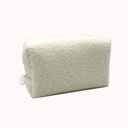 Portable Colorful Plush Makeup Bag Wholesale Cute Furry Makeup Pouch Fluffy Winter Faux Fur Cosmetic Bag