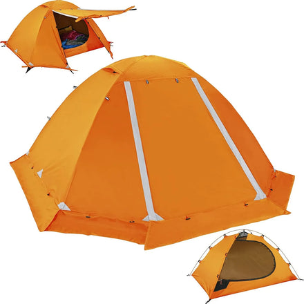 WOQI Camping Tent Includes Rain Fly Carrying Bag Outdoor Glamping Tent for Backpacking Hiking or Beach