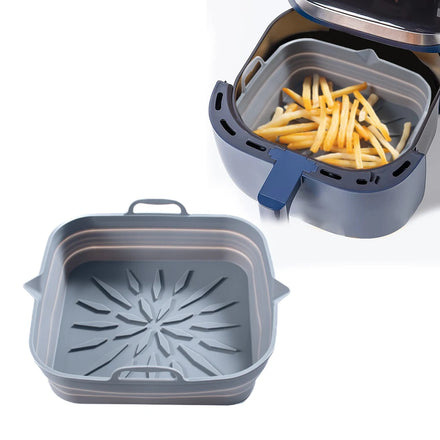 Hot Sale Verified Supplier Kitchen Appliances 7/8 Inch Air Fryer Accessories 2-pack Liners Basket Square Silicone Air Fryer