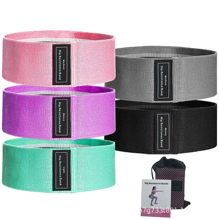 Custom Logo 3 Packs Stretch Yoga Sports Exercise Fabric Resistance Booty Yoga Hip Bands