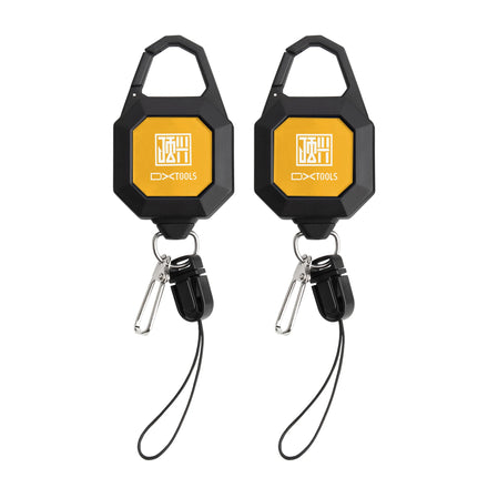 Heavy Duty ABS Retractable Fishing Badge Holder Reel with Belt Clip Key Ring for Snapper & Bass