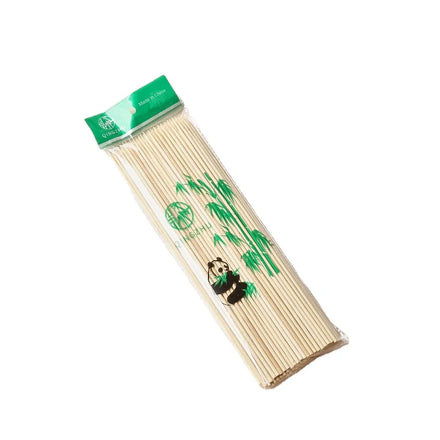 Factory Custom 100 Pcs Each Pack Bamboo Skewer BBQ String 3mm Diameter 25cm Long Disposable Tools Easily Cleaned Not Coated