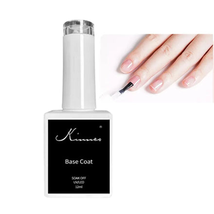 KINNCO BASE COAT 12ML Gel UV LED Soak off Gel Polish Normal Base Coat Private Label OEM Custom Bottle
