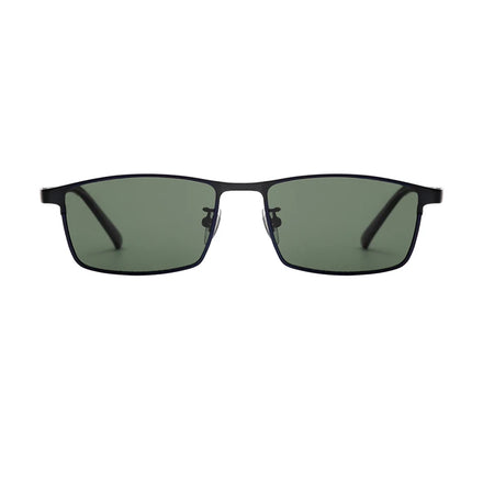 Classic Square Men's Designer Sunglasses with Pure Titanium Frame Gold Polarized Sun Glasses