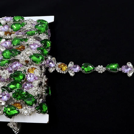 F016 Good Quality Rhinestone Key Chains Decoration Chain Rhinestone Dress Rhinestone Eyeglass Chain