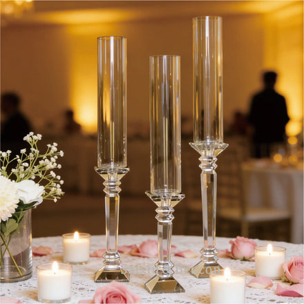 ZT-003T Wedding Table Decoration Candlestick 3 Pcs Set Crystal Candle Holder