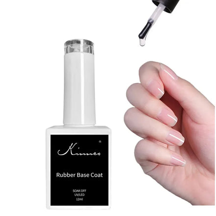 KNC clear Rubber Base Coat Nail Gel Polish Rubber Base Gel for Nail Long Lasting Strong Adhesive Private Label