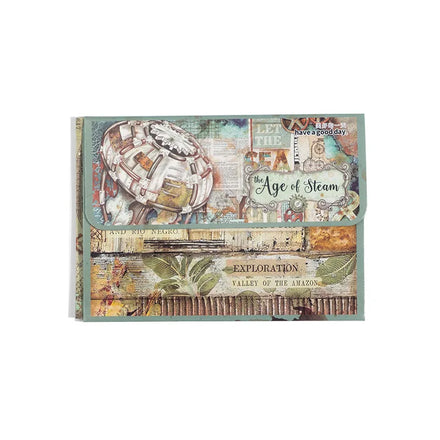 20 Pieces/Pack Material Paper Steam Era Series Retro Hand Account DIY Material Base Stickers 8 Models