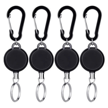 Hot Sale Plastic ABS Keychain Badge Reel Card Retractable Key Chain Badge Reel Holder YOYO ID Card