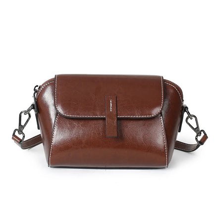 Andong Leather Sling Bags for Women Genuine Cow Leather Ladies Fashion Casual Crossbody Bag 6010