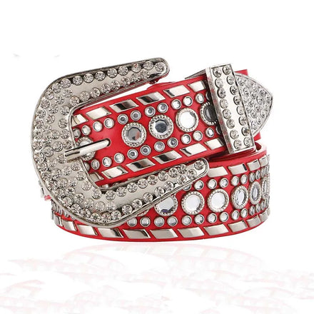 High Quality Customized Zinc Alloy 4.0cm Width Crystal Diamond Rhinestone Belt for Women