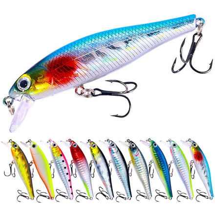 8.8CM 9G Latest Desgin Colorful Hard Plastic Artificial Sinking All Swim Layer Minnow Fishing Lure Suppliers