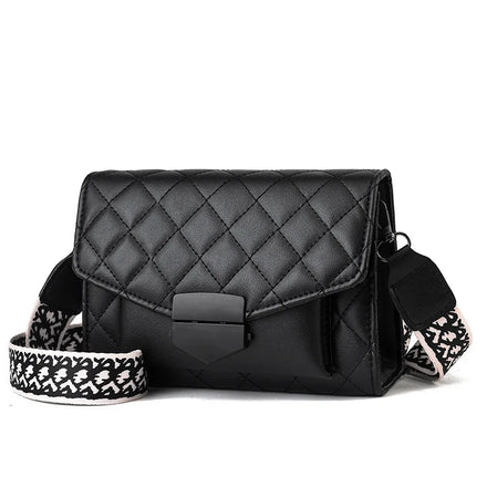 New Versatile Crossbody Rhombic Embroidery Fashion Shoulder Bag Korean Women's Mobile Phone Bag