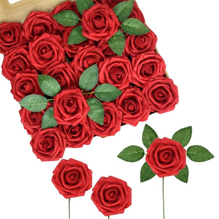 Hot Sale Rose Pink Home Wedding Decoration Indoor PE Peony Artificial Flowers Bouquet Big Head and Bud Cheap Fake Flowers