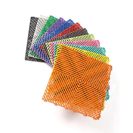 Recycled Plastic Garage Flooring Tiles Click-System Car Wash Carreaux De Sol Dall for Villas Vinyl Graphic Design Solution