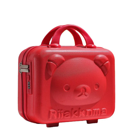 Gift Fashion Makeup Bag Cartoon Travel Portable Fashion Suitcase Cute Hard Shell Password Box Zipper Cosmetic Case