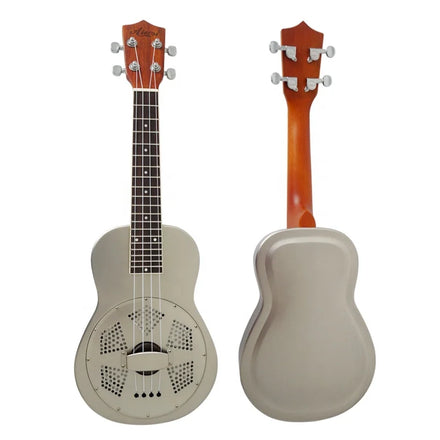 Aiersi Brand Concert Size 24 Inch Matt Finish Brass Body Resonator Ukulele Hawaii Ukelele at Cheap Price String Instrument