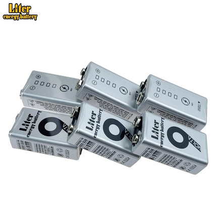 USB 9V 1200mAh Lithium Lipo Rechargeable Battery Factory Charge With Micro Usb Cable for Microphone Toy Remote Control KTV