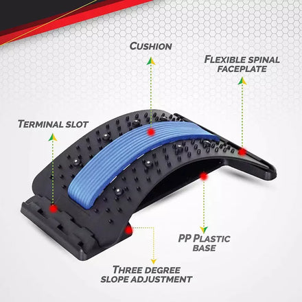 Back Stretching Plus Waist Relax Mate Back Waist Massage Stretcher Massage Belt Comfortable