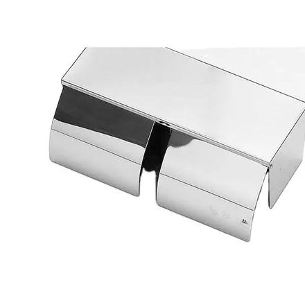 New Arrival Dual Double Toilet Paper Roll Towel Holder Modern Stainless Steel Mirror Finished Wall Mounted Bathroom Accessories