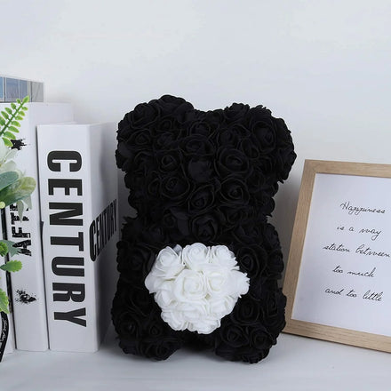 AYOYO OEM Rose 25cm Bear Best Friend Birthday Gift Forever Artificial Flower Valentine's Day