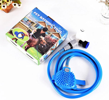 Outdoor Camp or Indoor Portable Pet Shower Pet Shower Sprayer Dog Bath Brush Pet Bathing Tool