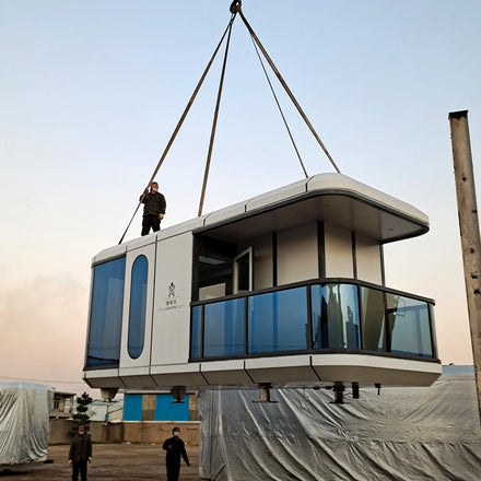 Luban Prefab Luxury Villa Modern Extendable Container House Space Capsule Modular Homes with Bedrooms for Hotel Office Shop Use
