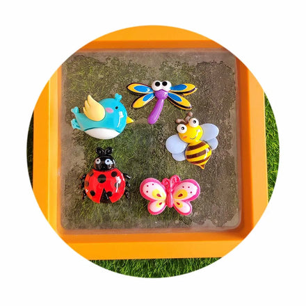 100Pcs Simulation Cartoon Bee Ladybug Butterfly Flat Back Resin Animals Cabochon Scrapbooking DIY Jewelry Craft Deco Accessories