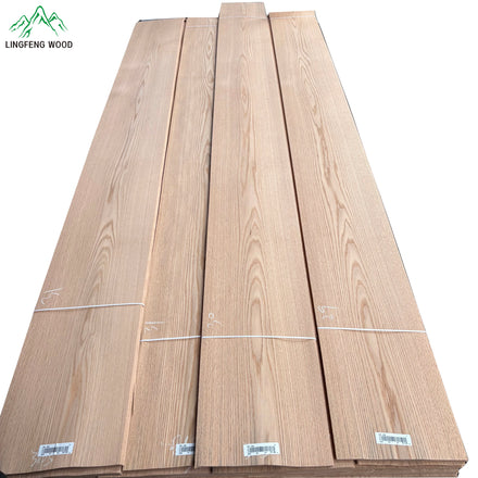 North American Red Oak Veneer AA Grade Natural Red Oak 0.5mm Thin Film Furniture Wood Door Wall Panel Decorative Veneer