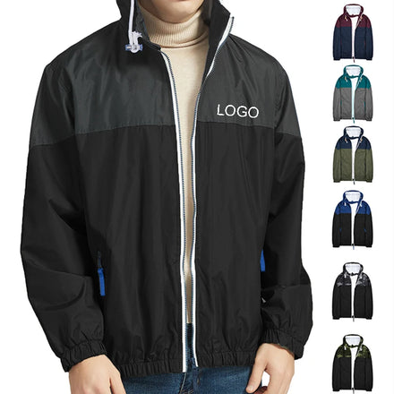 Rain Coat for Men Camouflage Sports Mesh With Hood Packable Windproof Water Resistant Shell Coat Lightweight Windbreaker Jacket