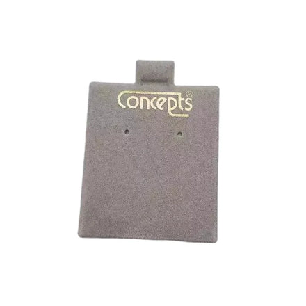 Custom Stamping Gold logo Surface Velvet Small Jewelry Puff Pads Earring Puff Card