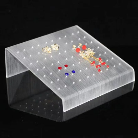 Gaby Acrylic Earring Display Model with Stents Faux Real Artificial Piercing Model Display Tool Nose Stud Jewelry Display Stand