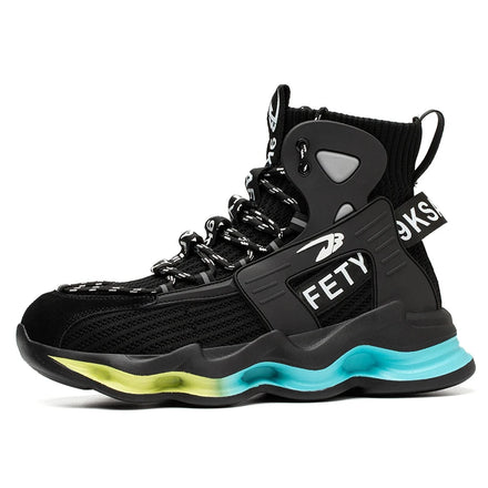 DianSen Botas De Trabajo Para Hombre Anti-Punctur Indestructible Shoes Mens Womens Safety Shoes Steel Toe Shoes Light Work Boots