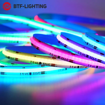 Dream Color FCOB SPI RGB IC LED Light Strip High Density 720 LEDs Flexible WS2811 Addressable Digital COB RGBIC Led Pixel Strip