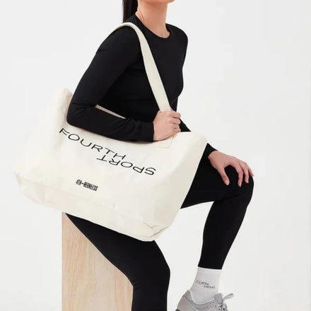 Customized Eco-friendly Oversized Cotton Canvas Active Lifestyle Sport Tote Bag-Large Size Gym Weekday Shopping Weekend