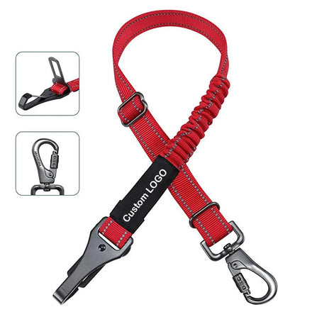 Custom Dog Supplies Accessories Car Safety Seatbelt Dog Elastic Adjustable Leash Pet Dog Seat Belt